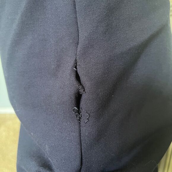 [gianni bini] navy kara one shoulder dress - Picture 4 of 4